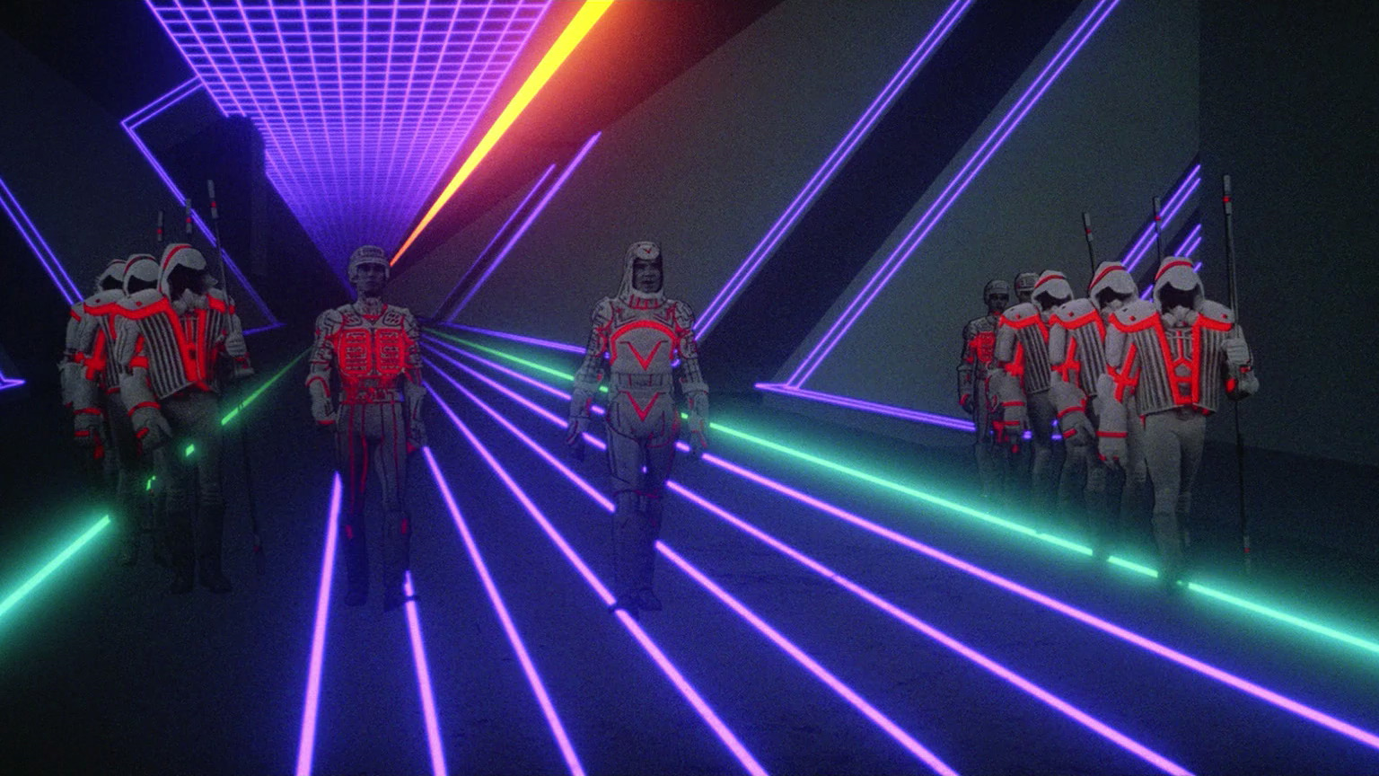 The meme is an image of a group of people in a futuristic setting, likely from a sci-fi movie or TV show. The image depicts a group of people in futuristic armor, standing in a dark, neon-lit hallway. The text "I can see your pixels, but not your love" appears in the image.